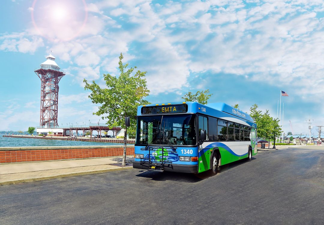 Ride the EMTA for free as an Erie County Community College Student