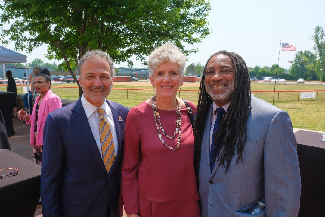 former Erie County officials Ron DiNicola,Kathy Dahlkemper, and Andre Horton